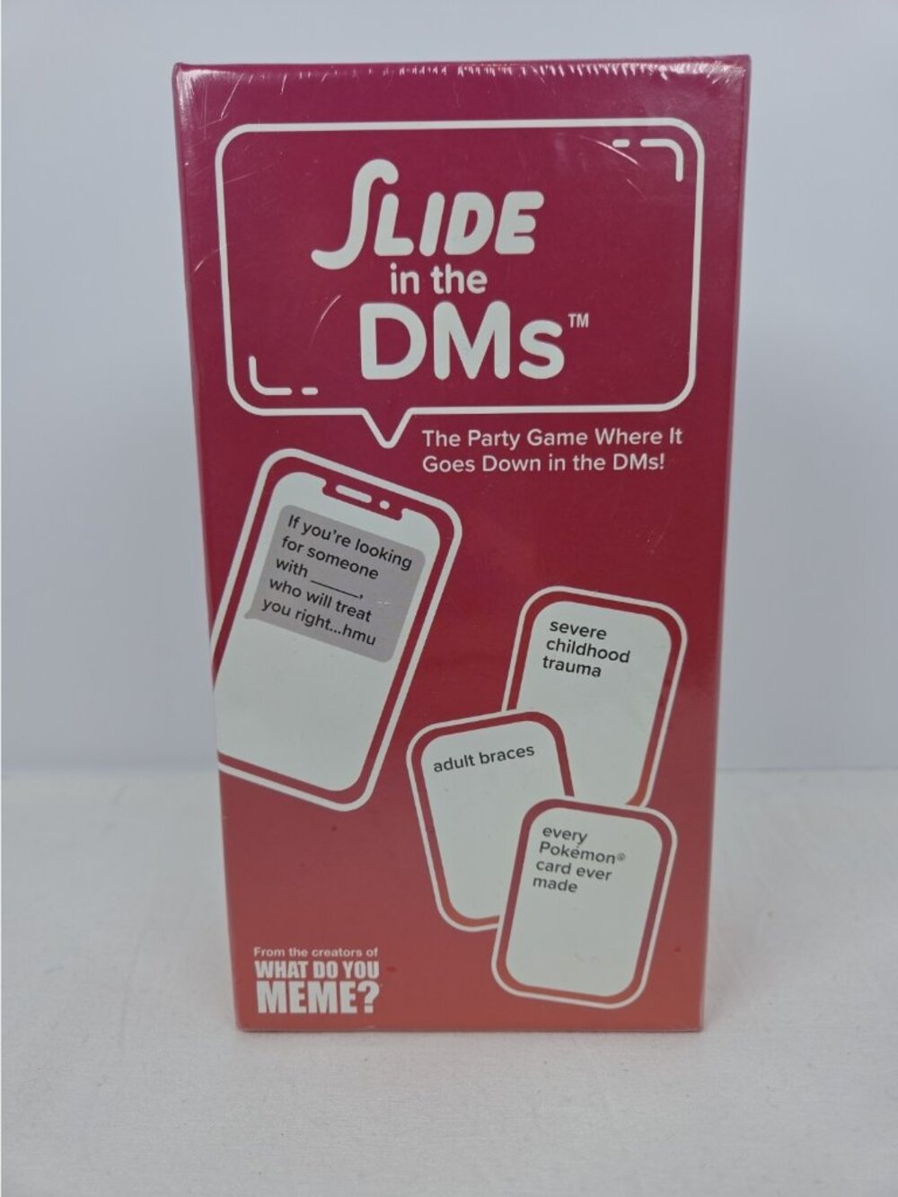 Slide In The DMs Adult Party Card Game By What Do You Meme? (New & Sealed)